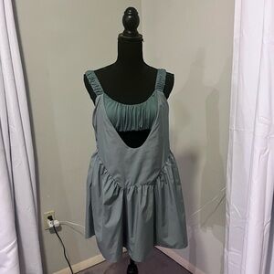 Free People Sleeveless Teal Dress